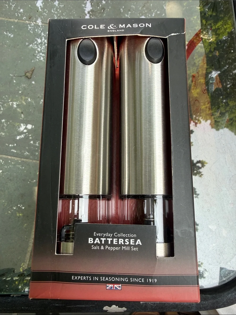 Cole & Mason Battersea Stainless Steel Salt & Pepper Mill Set - Silver